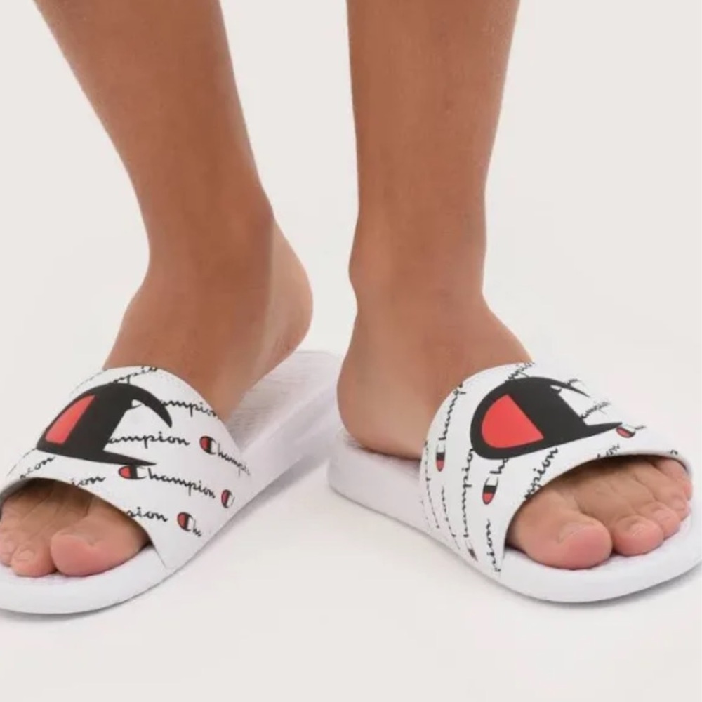 Champion Mens Super Script Slide Sandals Size 10